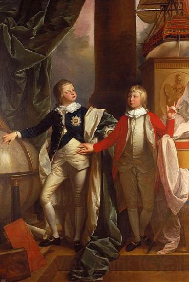 Benjamin West Prince Edward and William IV of the United Kingdom Norge oil painting art